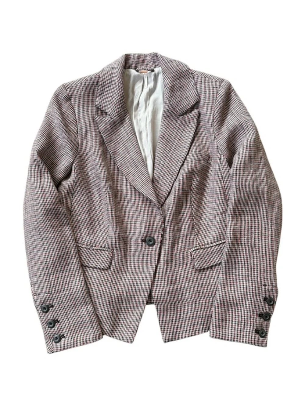 Like New Free People Chess Linen Blazer Size XS